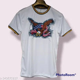 Classic Designer men's t-shirt, lycra short sleeves, printed net pattern, contemporary fit, made in India