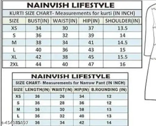 Winter wool kurti with plazzo for women, three-quarter sleeves, printed net pattern. Single size M (38in bust, 14.5in shoulder, 34in waist, 41in hip, 42in length), L (40in bust, 15in shoulder, 36in waist, 43in hip, 42in length), XL (42in bust, 15.5in shoulder, 38in waist, 45in hip, 42in length). Made in India