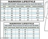 Winter wool kurti with plazzo for women, three-quarter sleeves, printed net pattern. Single size M (38in bust, 14.5in shoulder, 34in waist, 41in hip, 42in length), L (40in bust, 15in shoulder, 36in waist, 43in hip, 42in length), XL (42in bust, 15.5in shoulder, 38in waist, 45in hip, 42in length). Made in India