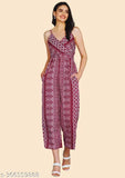 Fancy designer crepe sleeveless jumpsuit with printed cotton, women's XS-XL for day-out style