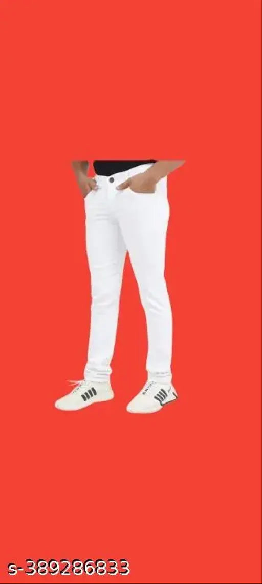 Black pearls denim men's jeans - solid, pack of 1 (size 28/waist 28in, length 42in, India origin)