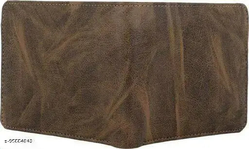 PU Fancy Craft mens wallet, solid net pattern with 2 compartments, free size (12cm x 9cm), high-quality classic artificial leather for everyday use