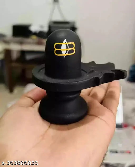 Indian poly resin small Shivling, decorative home temple or office showpiece