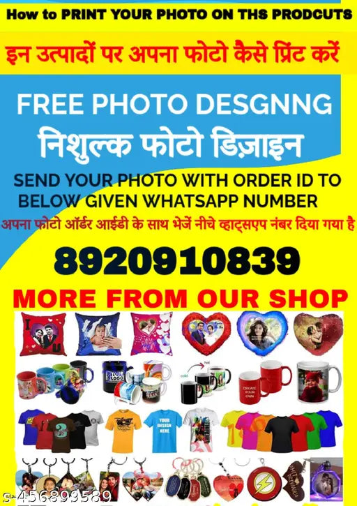 Personalized photo printed cotton-silk t-shirt for men and women, short sleeves with custom design