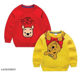 Cotton Blend Printed Kids Winter Combo - Unisex, Warm, Versatile Sweatshirts (Size: 2-3Y, 4-5Y, etc.) for Cozy Fun during Cold Weather (Made in India)
