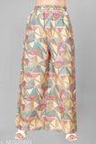 Kora muslin miller kurta with palazzos, Indian printed net, comfortable daily/party wear