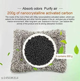 Durable plastic cat decor with activated carbon, perfect for car & home, ultra-soft artificial hair & cotton mat