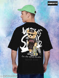 Mens printed cotton-blend fullsleeve t-shirt, short sleeves with vibrant pattern, size S-XXL