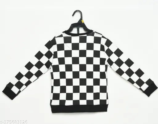 Cotton blend sweatshirt, printed funky boys design for kids aged 5-6 years, India origin