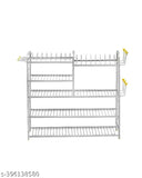 18 x 24 inch stainless steel kitchen dish rack, organizer for utensils, India-made