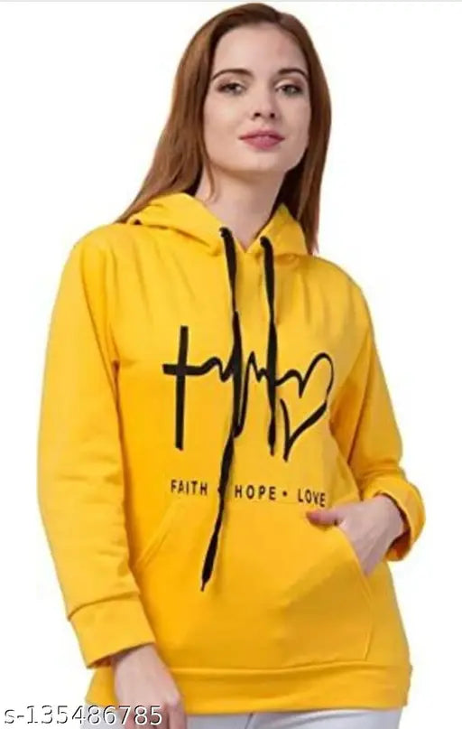 Printed wool Heartbeat yellow kids' sweater, vibrant design for 8-16 years fashion