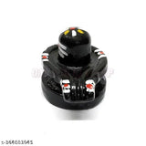 Ceramic shivling statue, Indian handcrafted showpiece for car dashboard or office