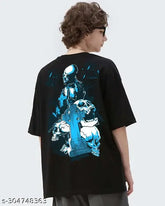 Cotton oversize round neck short sleeve T-shirt, quick-drying & soft gym wear for men/boys in trendy solid colors