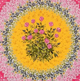 Multi-colored Rajasthani Jaipuri floral print double cotton bedsheet set with 2 pillow covers, ideal for summer