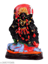 Kali marble dust statue, Indian resin crafted Goddess Kali figurine for spiritual puja or showpiece, 3.5 x 4.5 x 1 inch size, ideal gift item