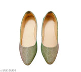 Synthetic embellished party shoes for women's wear, contemporary design with comfortable fit - India origin
