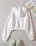 Fleece fancy sensational women's & girls jacket, solid-colored long sleeve, S-XL sizes available