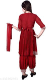 Three-quarter sleeve kids dresses made with georgette fabric, self-designed by Vaibhav Kids Wear. Adorable girls' fashion from India." (124 characters)