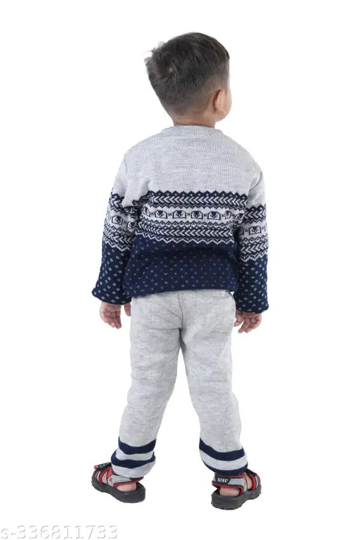 Woolen striped winter sweaters for kids (9-5 years), warm woolen wear for boys and girls