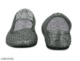 Black PU slip-on boat shoes - solid black star belly design (India origin)