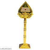 Golden Murugan Vel Metal decor showpiece (6 inch), ideal for pooja room, office, or car dashboard