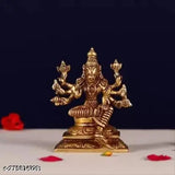 Brass Varahi Amman Statue, intricately detailed 8cm idol, decorative showpiece for spiritual protection and prosperity, India origin