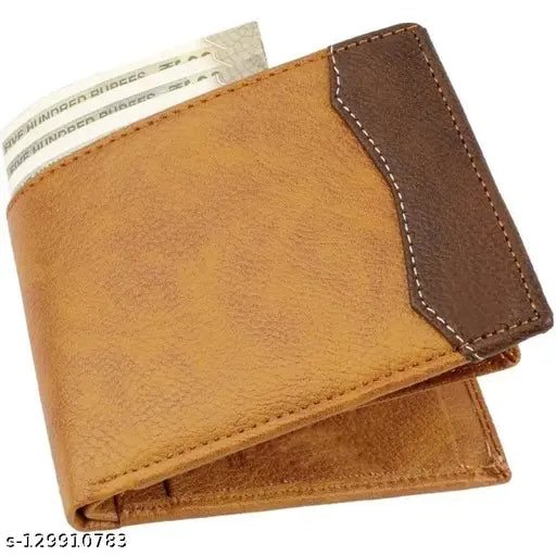 PU leather wallet, stylish trending pocket-friendly design, free size (11cm x 9cm), India