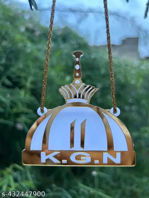 Golden KGN DOME religious idol, set of 100 for car net, Indian origin