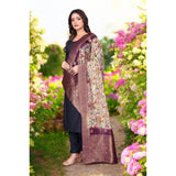 Magenta chanderi silk printed dupatta for casual wear, machine washable