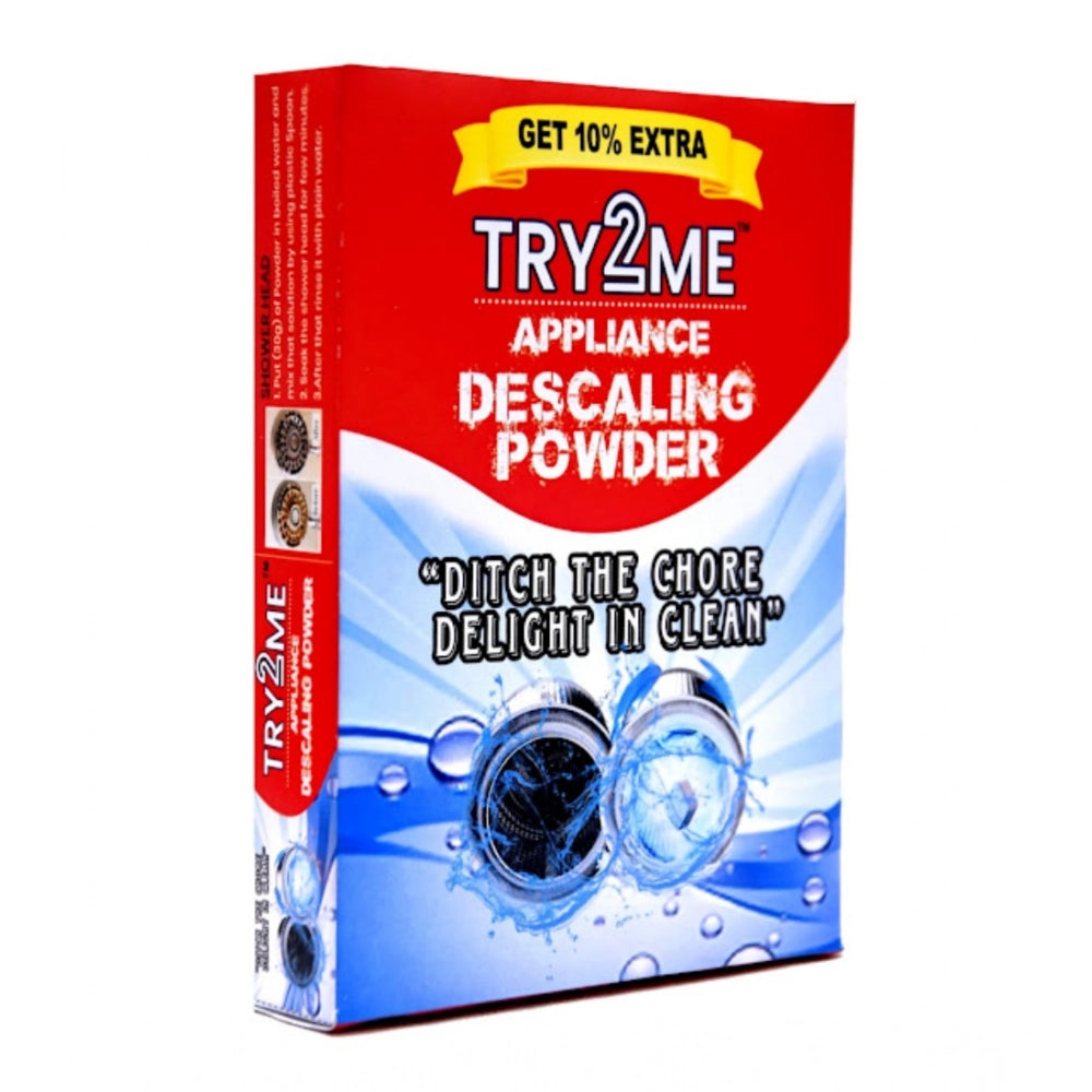 White powder appliance descaling try2me washing machine, removes dust & odors, citric acid formula
