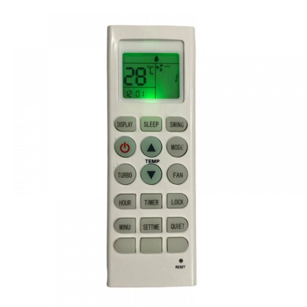 White infrared remote No. 36C (with backlight), compatible for Lloyd AC control, long-range operation from sofa or bed