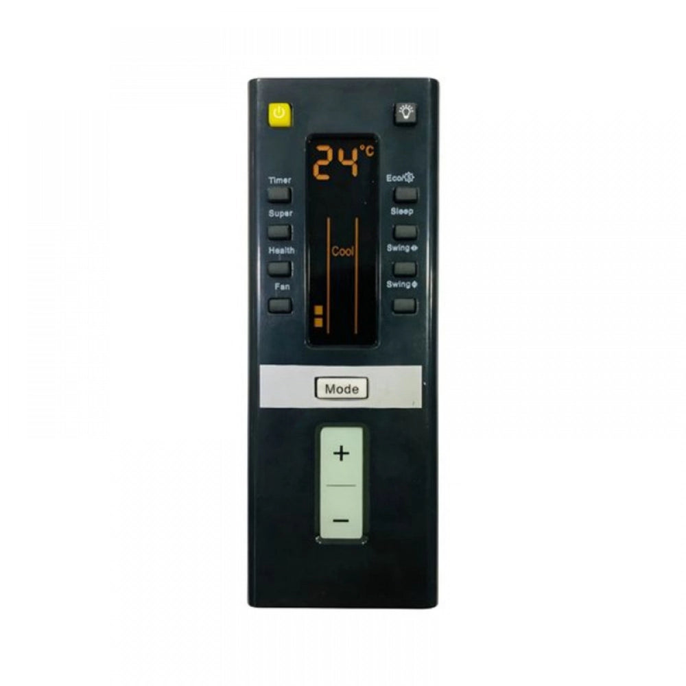 Black infrared remote No. 204 (with backlight), long-range AC IFB control compatibility, ergonomic design for comfortable use from any room corner