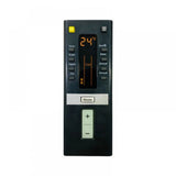 Black infrared remote No. 204 (with backlight), long-range AC IFB control compatibility, ergonomic design for comfortable use from any room corner