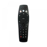 Black infrared remote for Tata Play Binge Plus DTH, compatible with Netflix and Prime Video, offers long-range control from sofa or bed