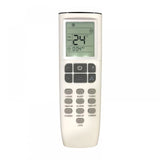 White infrared AC remote (No. 259 with backlight), compatible for Godrej air conditioner control, long-range of up to 30 feet, ergonomic design