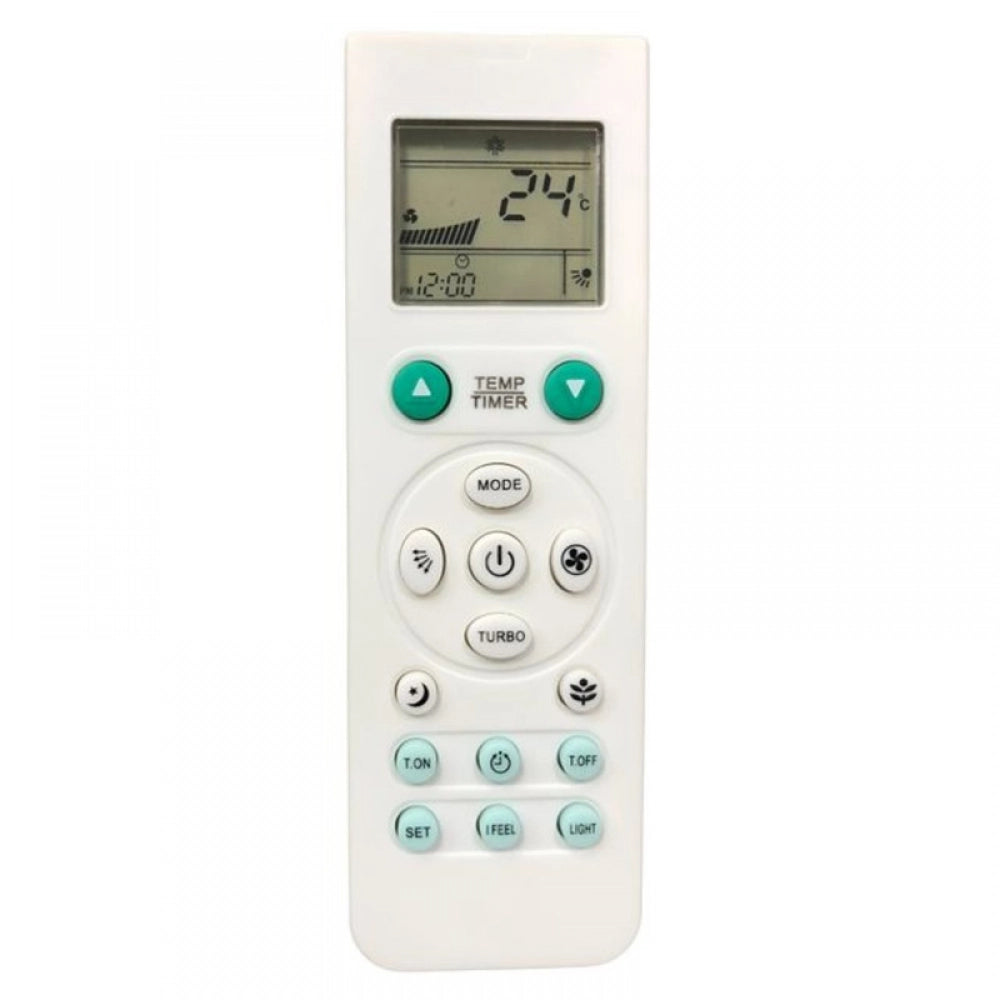 White infrared remote compatible for Lloyd AC Remote No. 102B, zinc carbon battery, long-range control from sofa or bed
