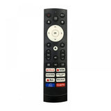 Black infrared remote compatible with Hisense Smart TV LCD/LED, long-range for easy device operation from sofa or bed