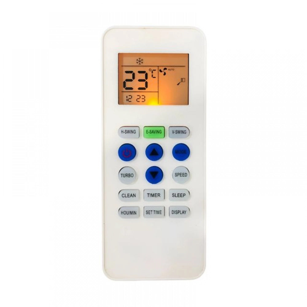 White infrared remote No. 223A (with backlight), compatible for Lloyd AC control, ergonomic design, long-range operation from sofa or bed