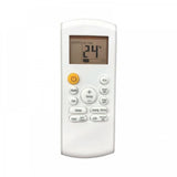 White infrared remote compatible with Samsung AC Remote No. 184B (with Backlight), offers easy control from sofa or bed, ergonomic design for comfortable grip