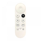 White infrared remote No. 1273 (with Voice), compatible for Chromecast with Google TV, facilitates long-range operation from sofa or bed with Netflix and YouTube functions