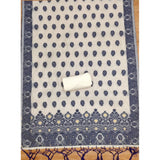Navy Blue Banarasi Silk Printed Unstitched Salwar Suit & Dupatta (3m)