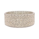 Cotton 8x3 Inch Kidi Round 1 Pcs Bedside Organizer (Brown)