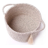 Cotton 8x4 Inch Round 2 Set Kidi With Jhalar Bedside Organizer (Kidi)