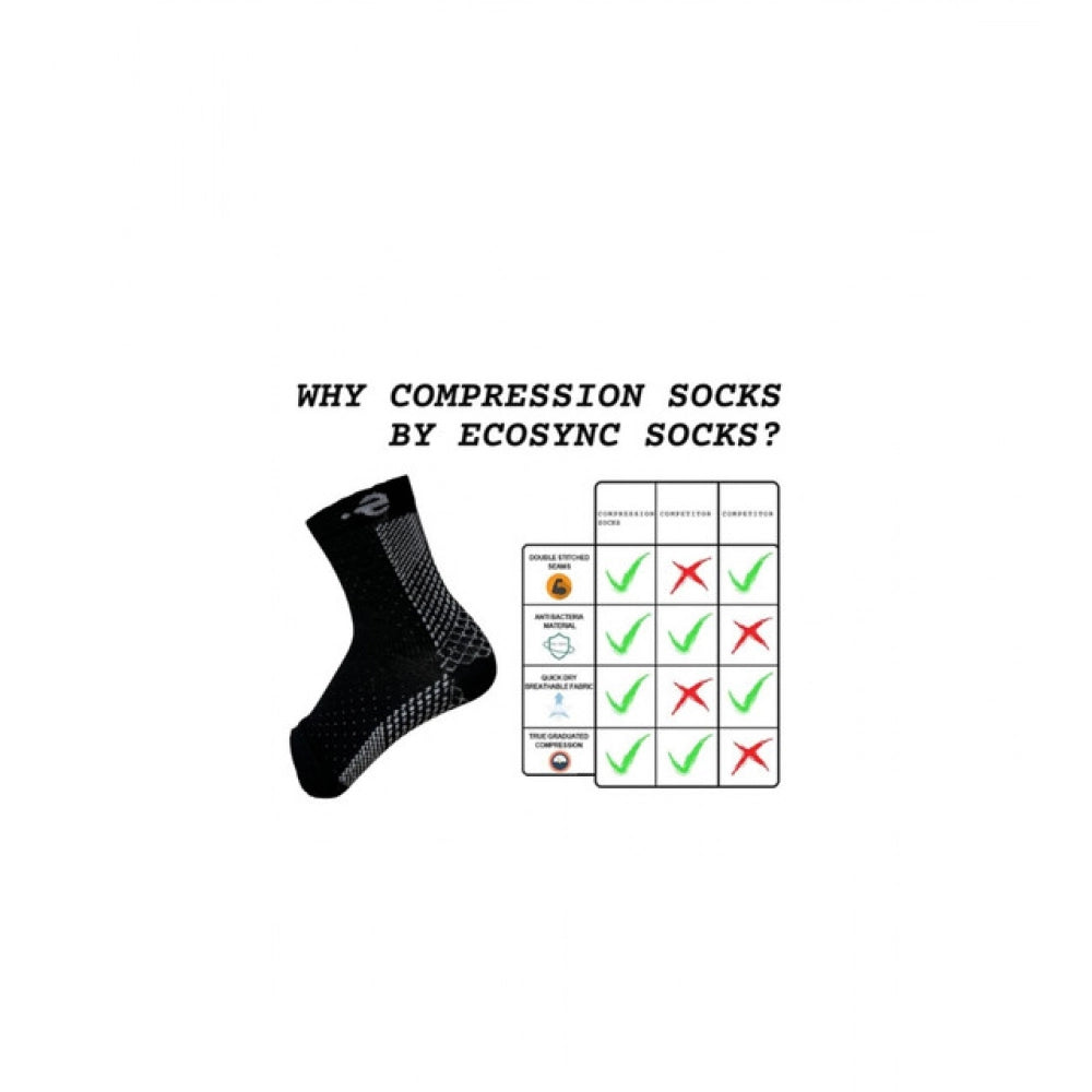 Multicolor unisex cotton printed ankle-length support socks for casual wear, black with vibrant patterns