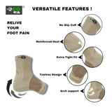 Multicolor printed unisex casual ankle length cotton support socks for everyday wear (beige)