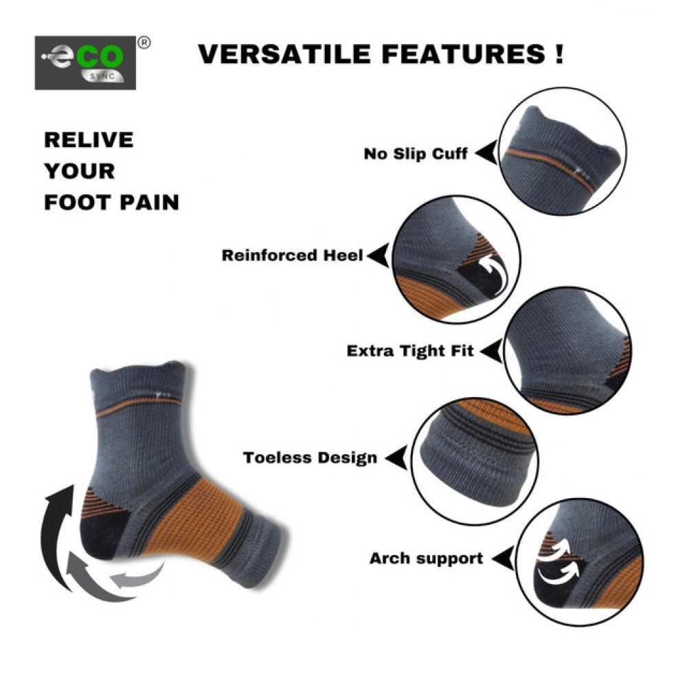 Multicolor unisex casual cotton printed ankle length support socks, vibrant design for everyday wear