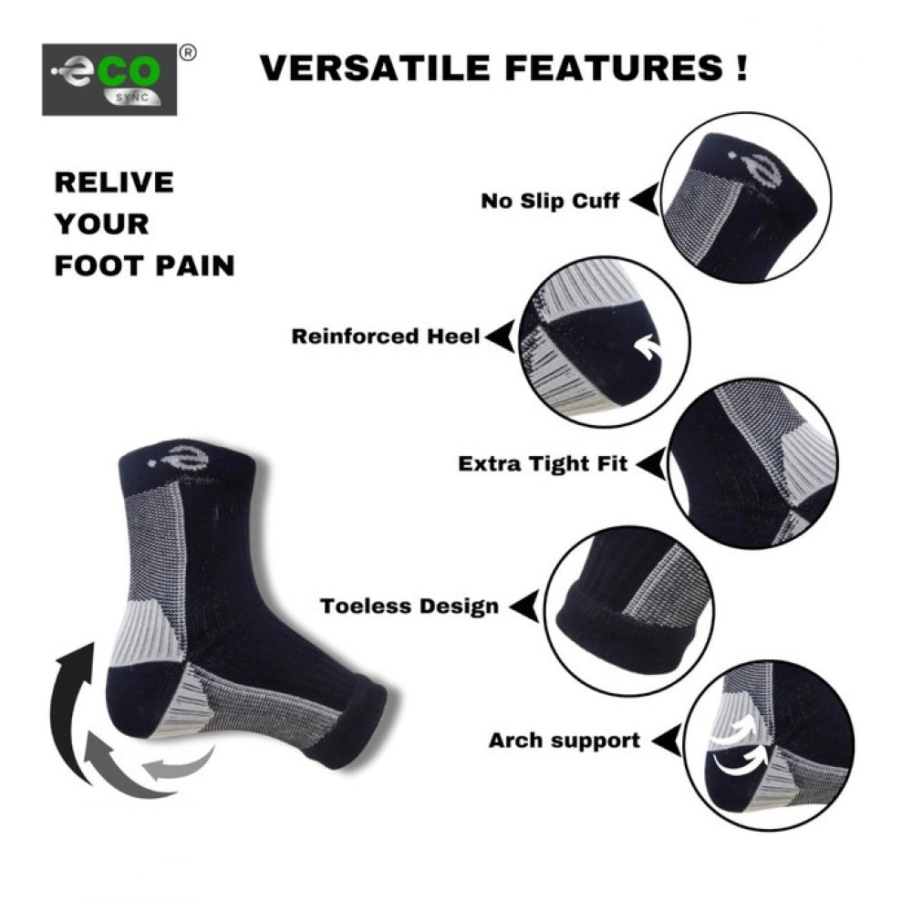 Multicolor unisex cotton printed ankle-length support socks, low cut for casual wear