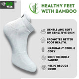 Multicolor unisex casual cotton printed ankle length socks: Sky blue, light grey, olive, navy blue (may vary)