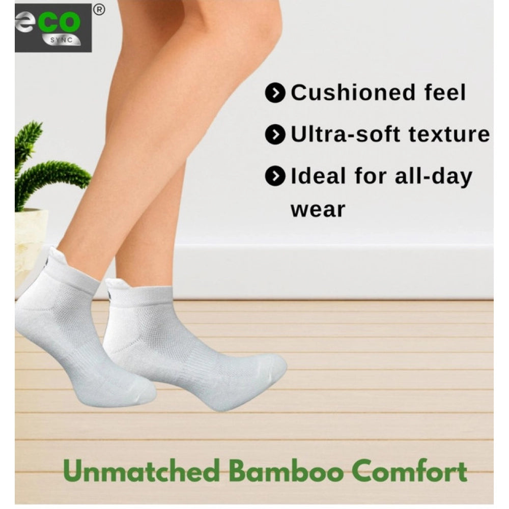 Multicolor unisex casual cotton ankle socks: olive, light grey, light grey, off white - patterned footwear for diverse styles