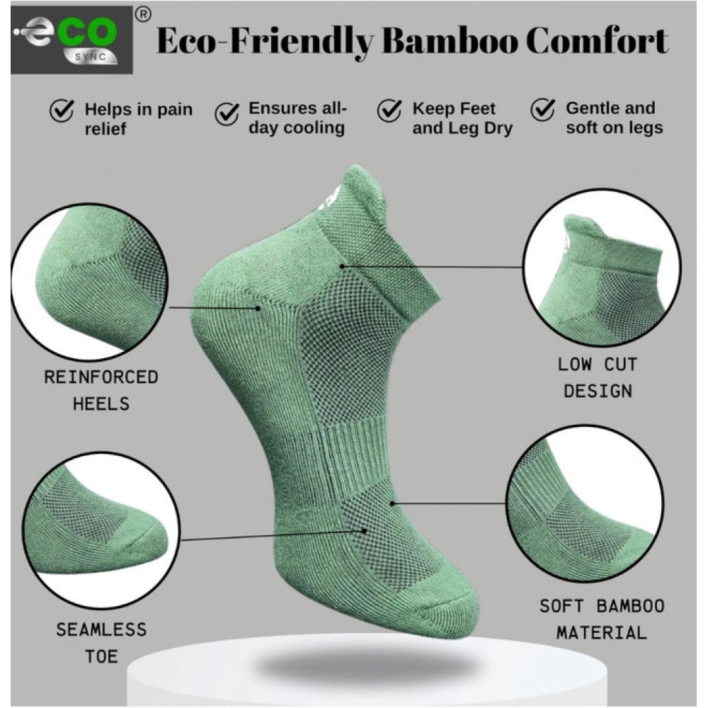 Multicolor unisex casual cotton ankle length socks, olive, light grey patterned set for everyday wear